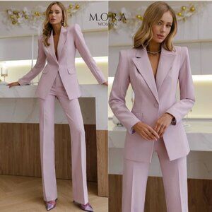 M.O.R.A. Pastel Pink Pant Suit
